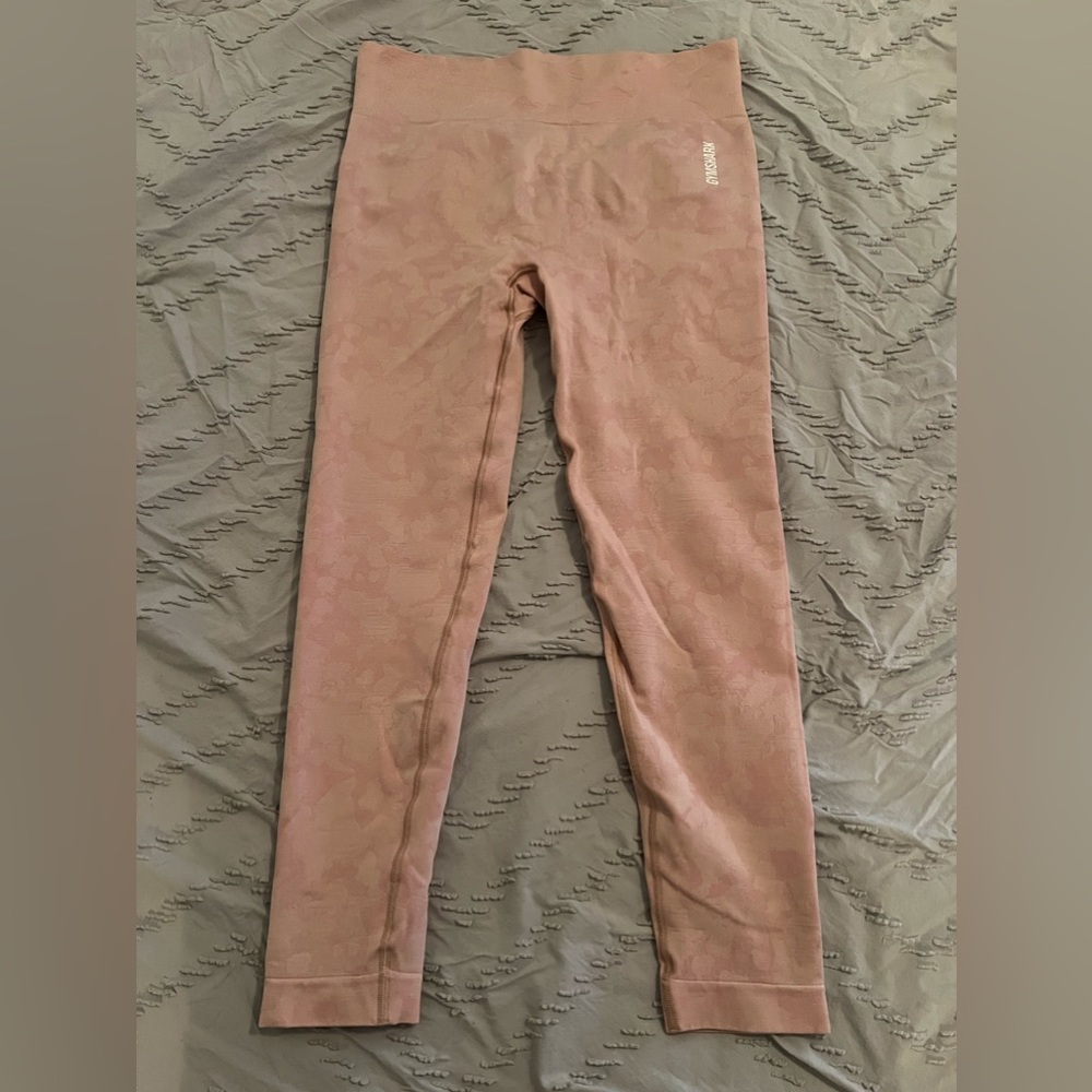 Gymshark Pink Camo Leggings size xxl
